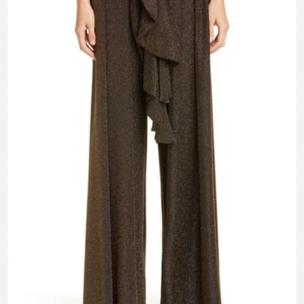 PatBO Shimmering Brown Wide-Leg pant